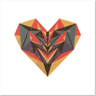 Geometric Love Posters and Art